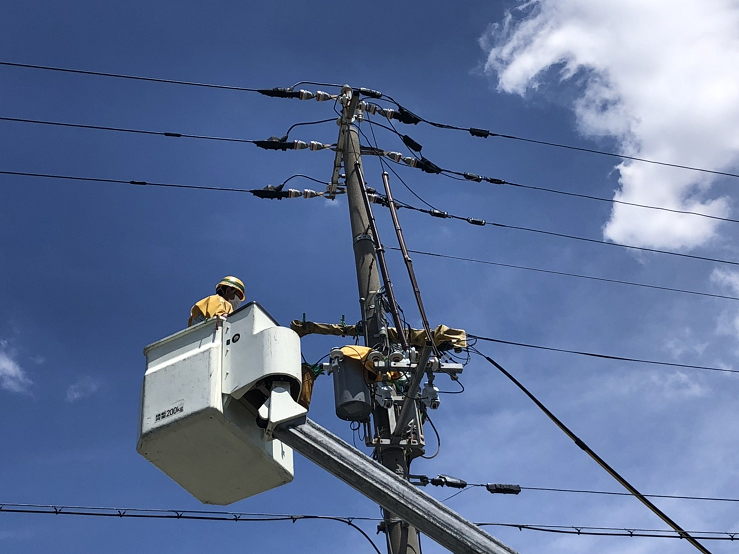 関西電力送電引込工事