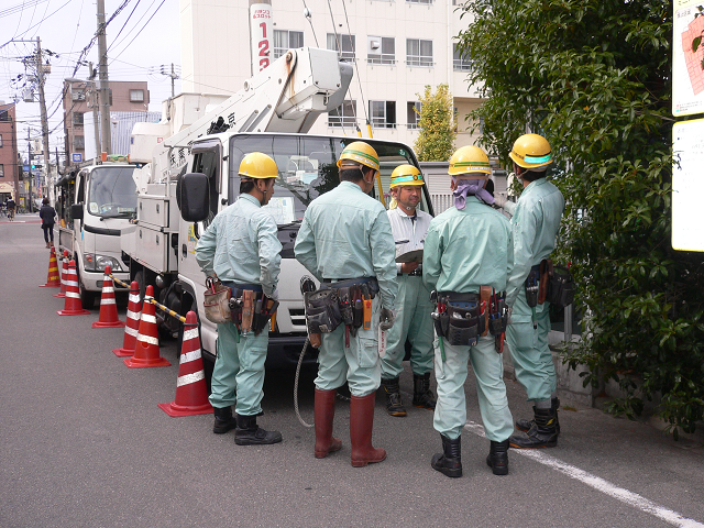 関西電力送電引込工事